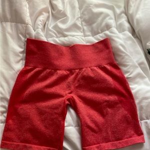nvgtn contour shorts red xs